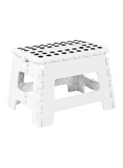 RATSAW Folding Step Stool 9inch Super Strong Foldable Step Stool Lightweight For Kids and Adults with 300 lbs Holding Capacity Great for Kitchen Bathroom and Bedroom White  - Image 1