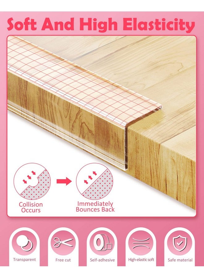 Loiion Baby Proofing Clear Edge Protector Strip Soft Corner Protectors For Kids Baby Child Safety Corner Guards For Furniture Against Sharp Corners For Tables Drawers Sink Wall 1.2In X 3.3Ft - Image 4