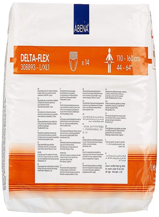 Abena Delta-Flex Protective Underwear, Level 1, (Small To Extra Large Sizes) Large/XL, 14 Count - Image 2