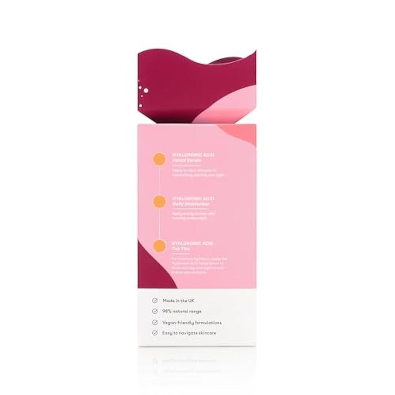 Q+A Hydrating Heroes Skincare Gift Set – A Giftset with Hyaluronic Acid Facial Serum 30ml, Daily Moisturiser 75ml for Dry, Dehydrated Skin, Vegan, Cruelty-Free, for Soft, Supple Complexion - Image 5