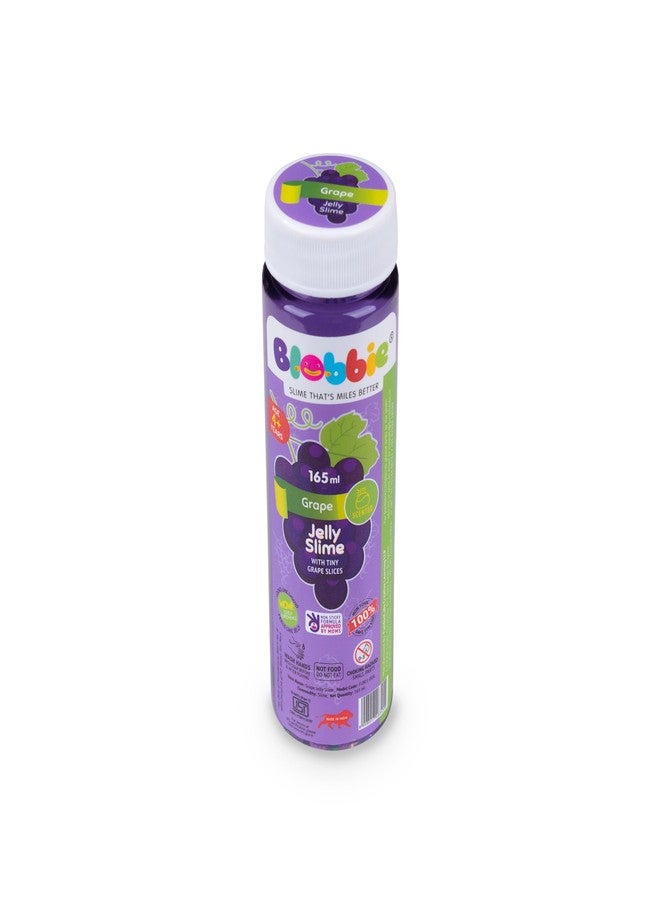 Blobbie® Fruit Jelly Slime Set of 3 for Girl| Strawberry, Grape, Watermelon | 165 ml x 3 = 495 ml |Fruity Fragrances | with Tiny Fruit Slices |100% Non-Sticky | 100% Non-Toxic | for Age 4+ Years - Image 3