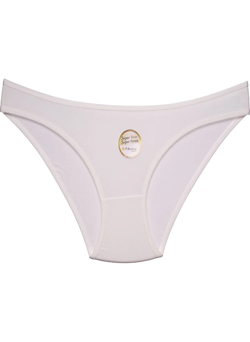 Papatya Daisy Extra Soft Thin Micro Modal Basic Panties-Ecru