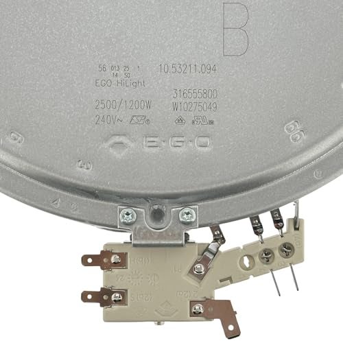 ORIGPARTS 316555800, W10275049 Range Dual Radiant Surface Element Heater 6/9 Inch, 2500W/1200W Compatible with Whirlpool Frigidaire, Replaces 316224300, 316418400, 316418401, 318198932, WPW10275049, W10173896 - Image 4