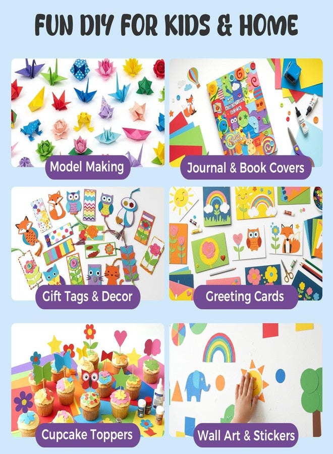 Booknow 60 Sheets Colored Cardstock Paper for Crafts, 30 Assorted Colors 70lb/180GSM Construction Paper, 12x12 Inches, Scrapbook & DIY Crafts, Back to School Supplies - Image 5