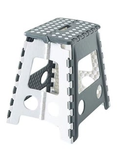 Generic Robin Plastic Foldable Stool Grey/White 29 x 22x 39 centimeter  - Image 1
