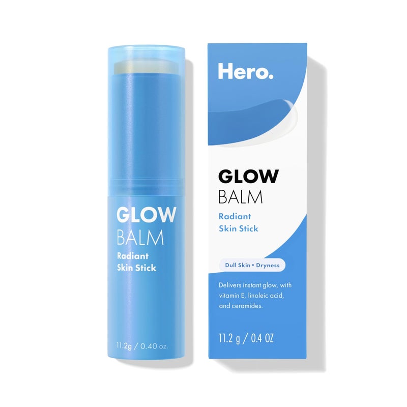 Hero Cosmetics قلم تلوين البشرة المتلألئة من هيرو كوزمتيكس - يمنح البشرة لمسة متألقة على الفور لبشرة رطبة ومتألقة - مناسب للبشرة المعرضة لحب الشباب - لن يسد المسام (0.4 أونصة) - Image 1
