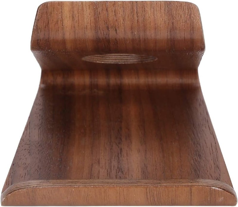 HEEPDD Mobile Phone Stand, Phone Holder for Tablets, Light Walnut Finish, Perfect for Home Office Usage Mobile Stand, Wooden Holder, Adjustable Nan Office and School Supplies (Walnut) - Image 4