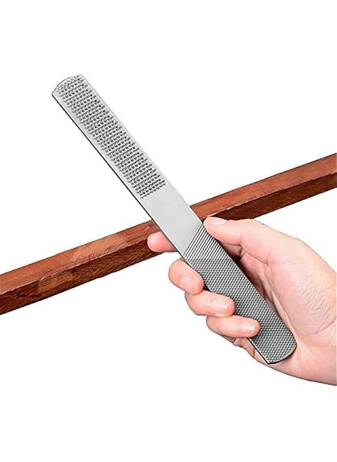 Wood Rasp File 4 Way Hand File and Round Rasp, Half Round Flat & Needle Files Wood Rasp Set for Sharping Wood and Metal Tools  - Image 1