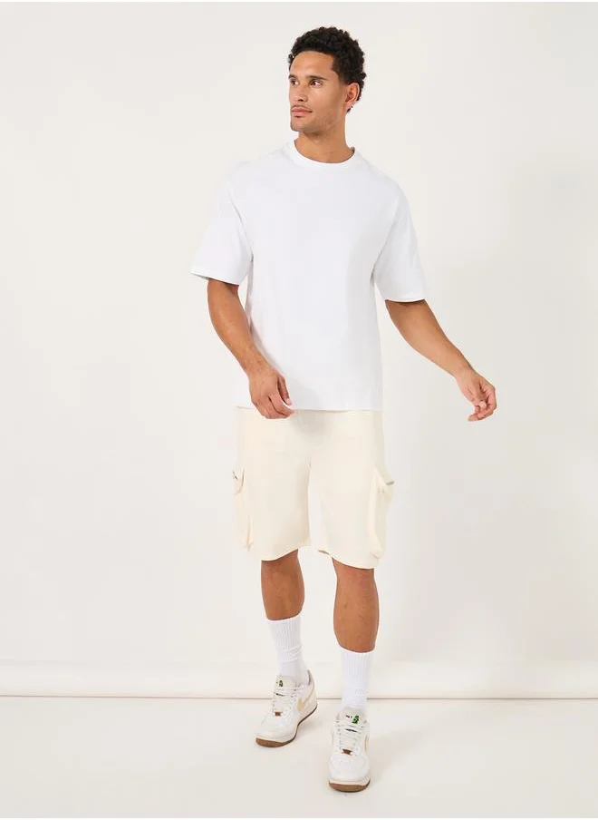 ستايلي Oversized Fit Utility Cargo Shorts with Zipper