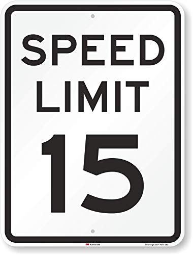 SmartSign "Speed Limit 15" Sign | 18" x 24" 3M Engineer Grade Reflective Aluminum - Image 2