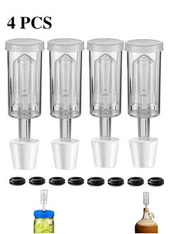Realfrog 4-Piece Air Locks With Silicone Stopper for Fermentation  - Image 1