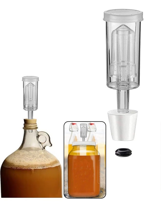 Realfrog 4-Piece Air Locks With Silicone Stopper for Fermentation  - Image 3