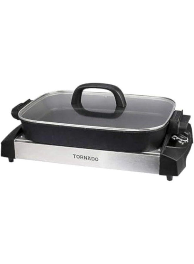 Tornado TCS-1500 Electrical Grill, 1500 Watt - Silver and Black