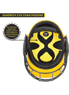 DSC Avenger PRO Premium Cricket Helmet | For Men & Boys | Fixed Spring Steel Grill | Back Support Strap | Neck Guard | Lightweight  - Image 3