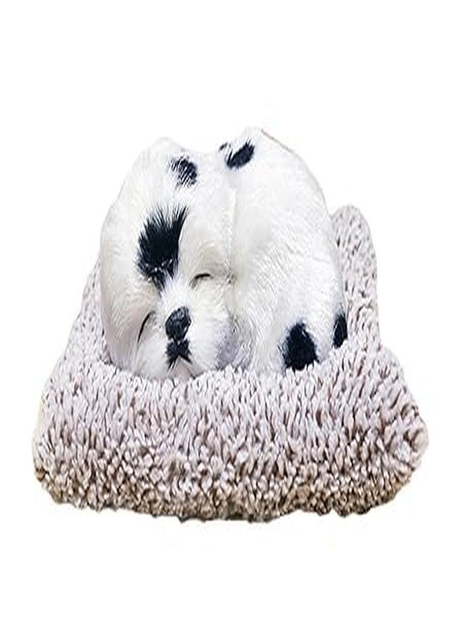 kunya Sleeping Dog On Carpet Silicone Animal Toy for Car Dashboard, Office Desk (no Sound)(Size: 8 cm) Multi Design - Image 2