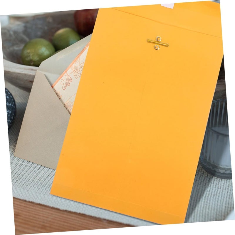 Custom sizing alternatives NUOBESTY 100pcs Clasp Kraft Envelopes Small Yellow Document Envelopes for Office Business and School Use Secure Closure for Mailing and Storage Safe approved storage space Most wanted item General purpose premium build Big cost saving Fade proof Don’t miss deal Light durable upgraded substance Transit damage minimized design Local stock available Tried & trusted pick Diverse purchase plan Multi-source stock guarantee Trendy economical quality Competitive price Reliable local delivery service All region coverage Bulk order available stock Practical versatile construction Multi stock guarantee supply Hardened processed substance Designed for KSA market Varied available picks Loved by thousands of buyers High precision lightweight material - Image 4