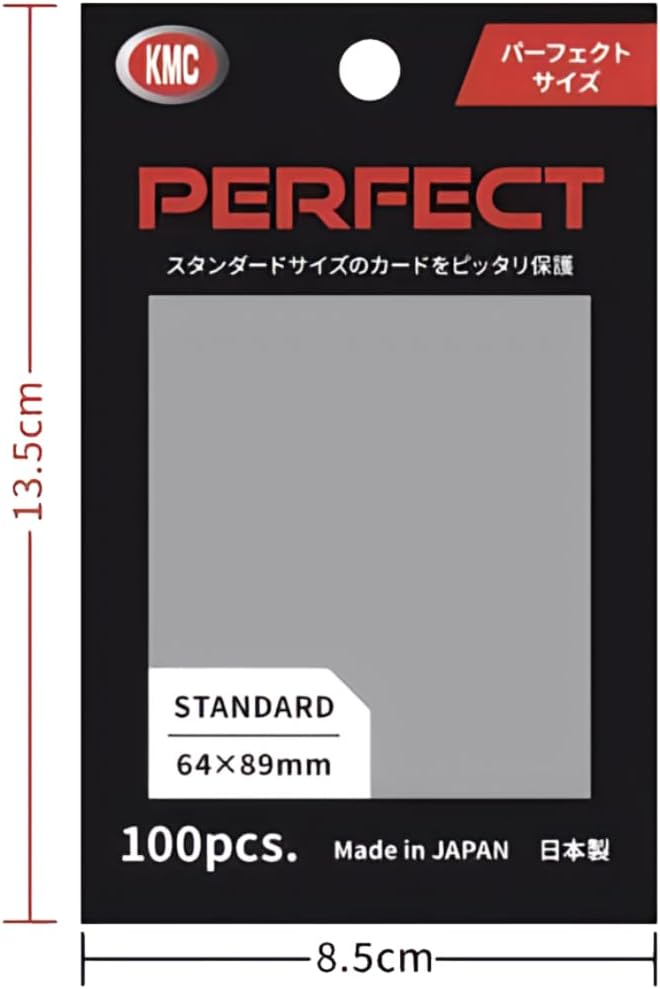 KMC Perfect Barrier Card Sleeves - 100 Pieces, Clear, 64 x 89mm - Image 2