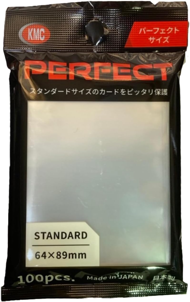 KMC Perfect Barrier Card Sleeves - 100 Pieces, Clear, 64 x 89mm - Image 1