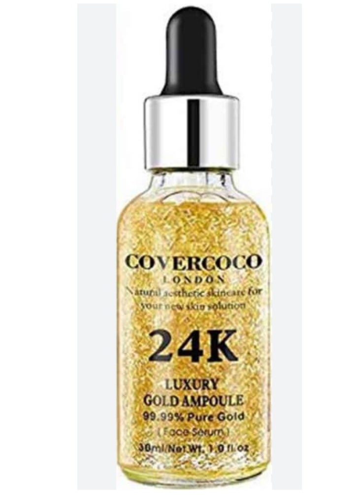 Covercoco 24K Luxury Gold Ampoule Face Serum 30ml 