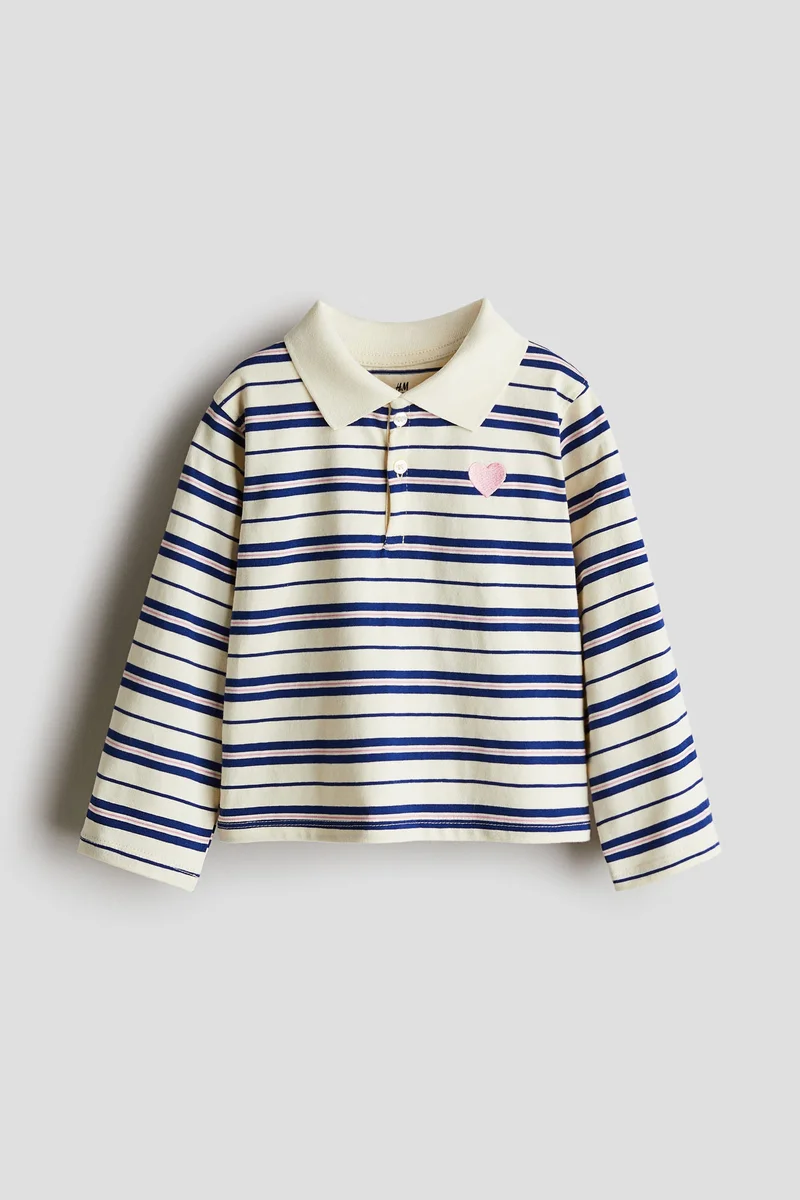 H&M Cotton Jersey Polo Shirt