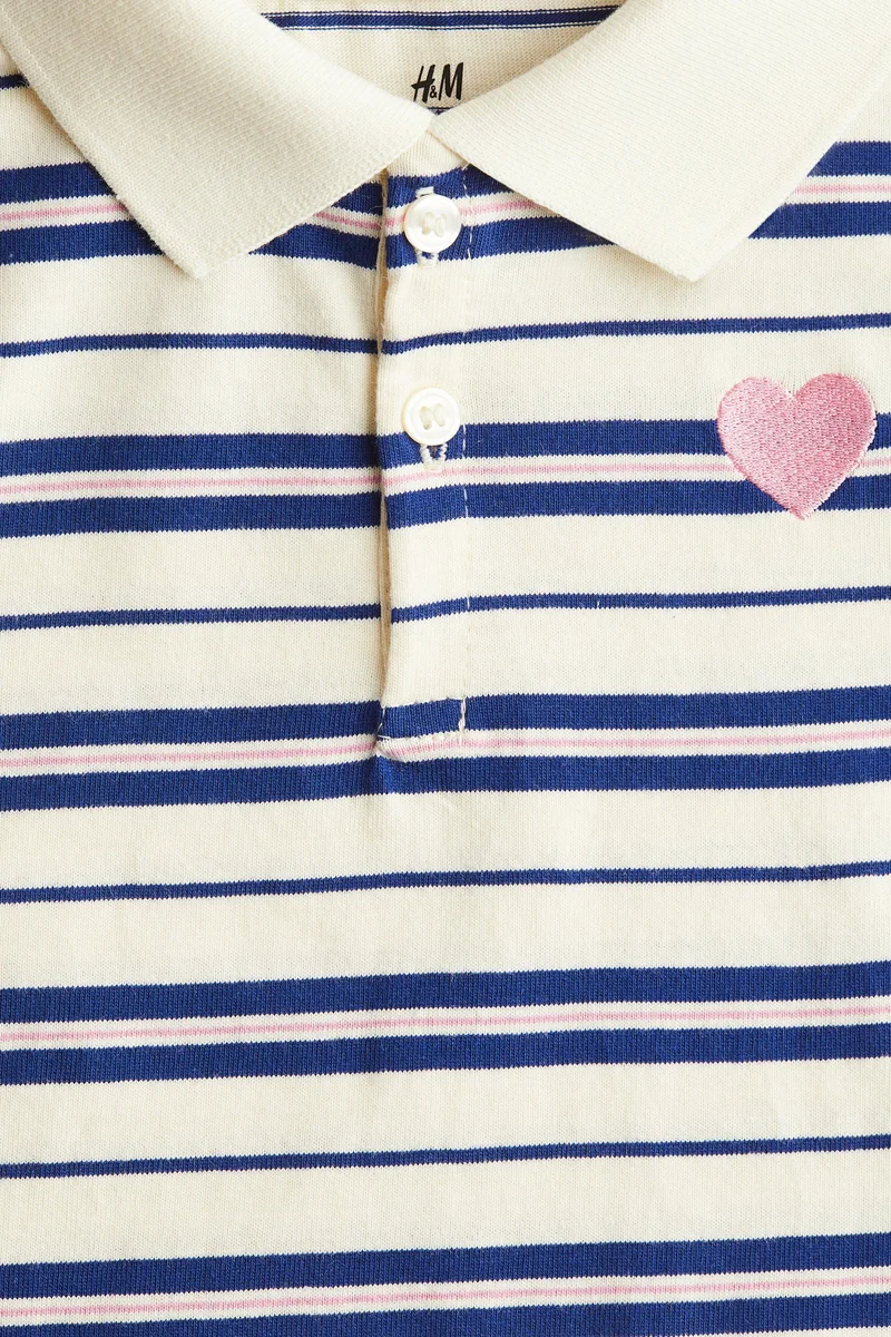 H&M Cotton Jersey Polo Shirt