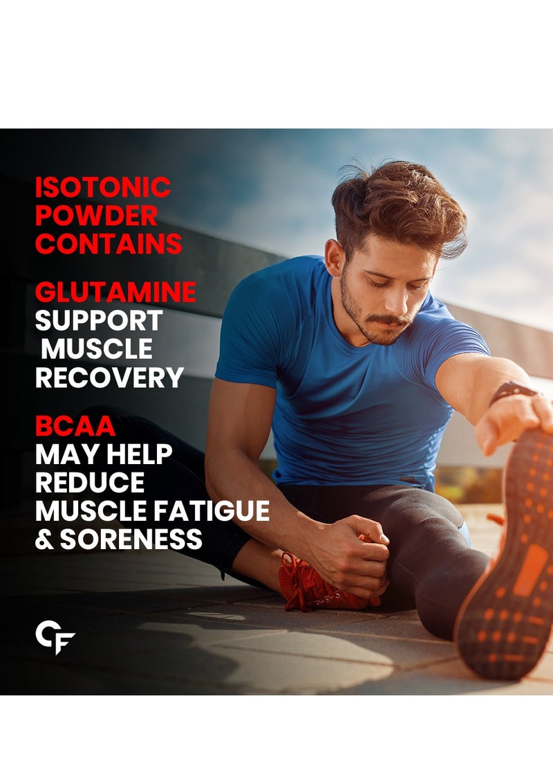 CARBAMIDE FORTE - Carbamide Forte Isotonic Powder | Pre Workout Supplement | Instant Energy Drink for Workout | Electrolyte Powder with added BCAA & L Glutamine - Litchi Flavour - 500g (Pack of 1) - Image 1