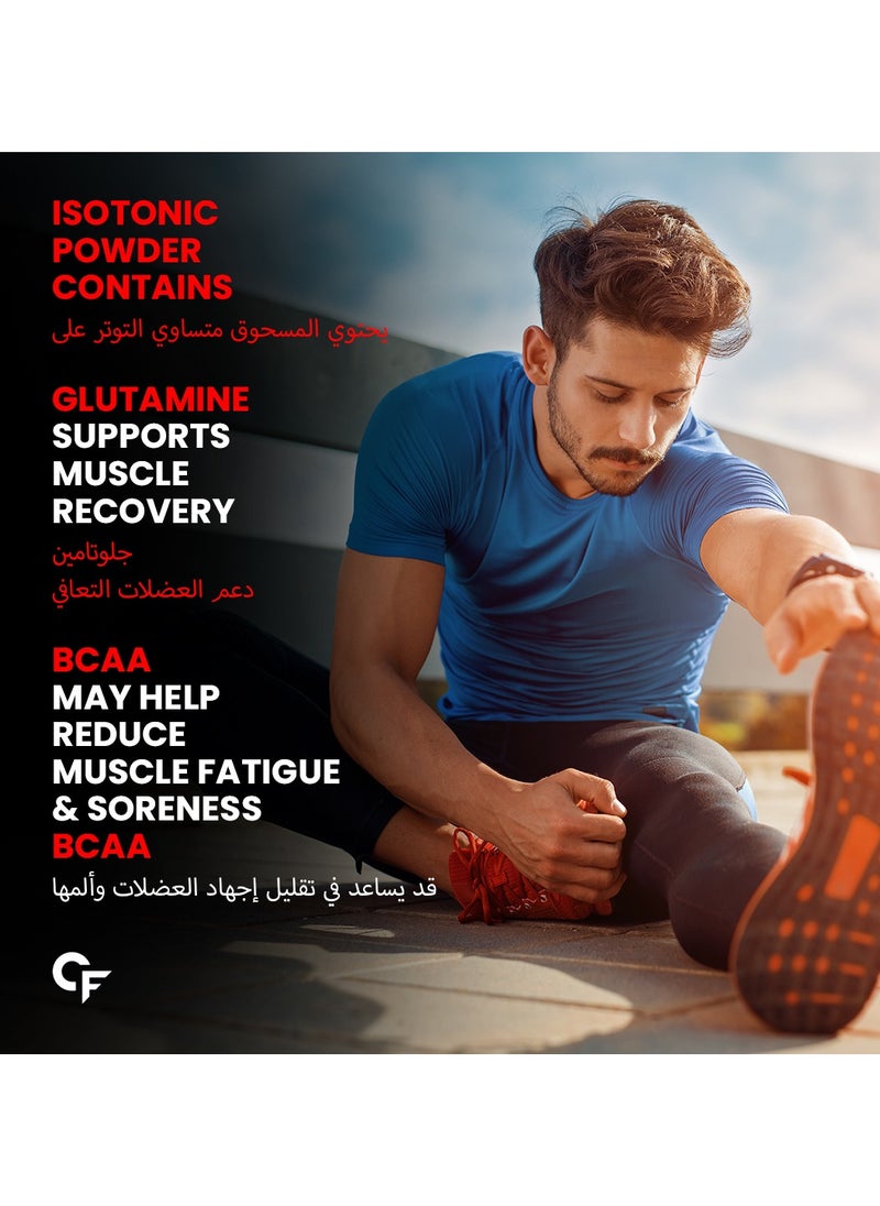 CARBAMIDE FORTE Carbamide Forte Isotonic Powder | Pre Workout Supplement | Instant Energy Drink for Workout | Electrolyte Powder with added BCAA & L Glutamine - Litchi Flavour - 500g (Pack of 1)  - Image 3