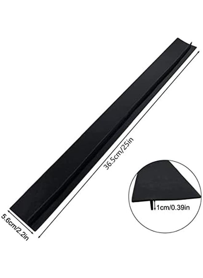 إي سي في في 2 حزمة من أغطية فجوة موقد السيليكون المقاومة للحرارة، سدادات حشو فجوات الفرن بين عدادات الفرن، مواقد الفرن، الغسالات، غسالة، مجفف 25 بوصة - Image 4