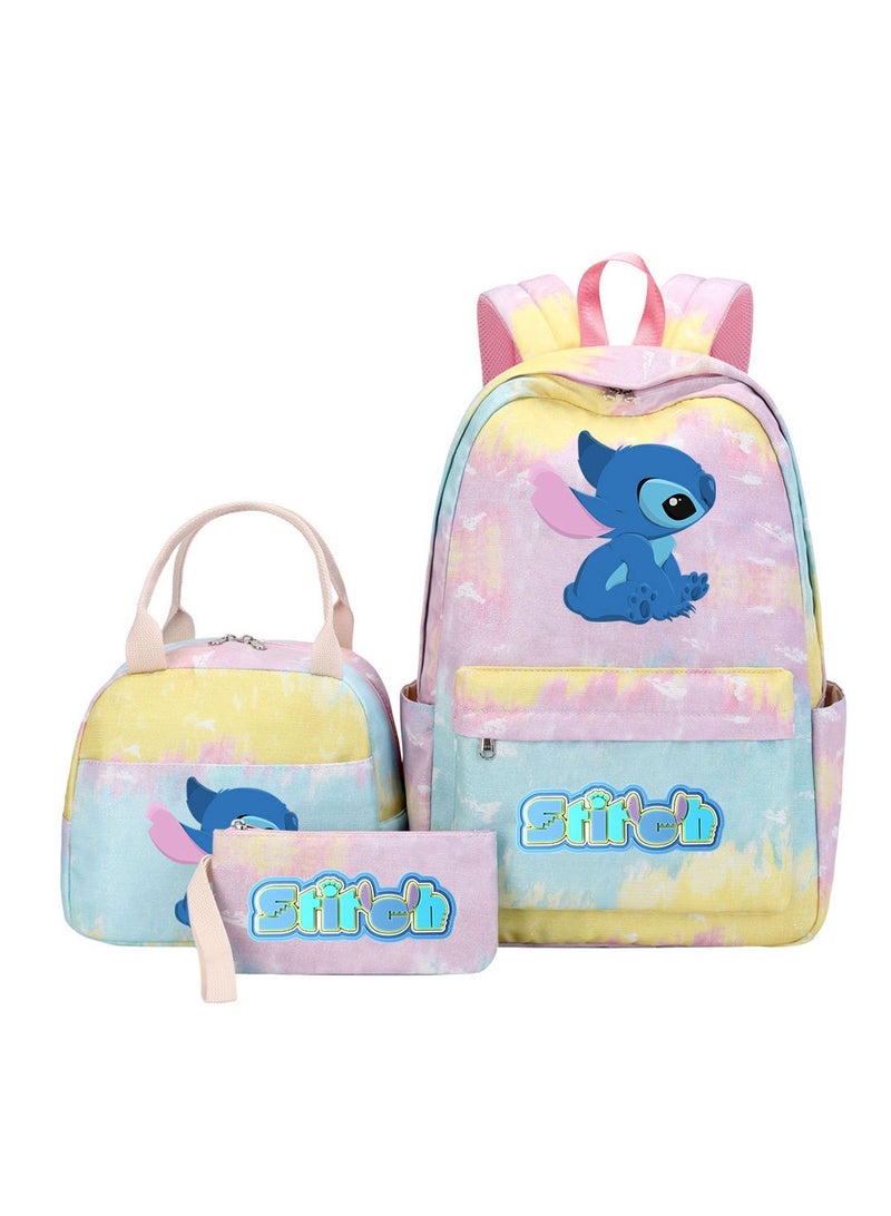 ستيتش حقيبة ظهر مطبوعة من ثلاث قطع