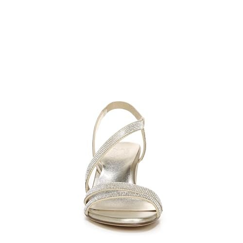 Naturalizer Womens Vanessa2 Rhinestone Embellished Strappy Heeled Sandal ,Champagne Light Gold,5M - Image 2