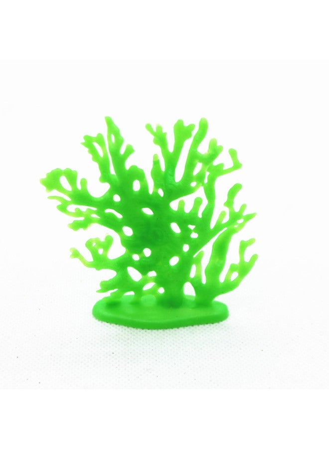 Artificial Submarine Coral Model Toy Fish Tank Decoration Marine Animal Matching Micro Landscape Landscape Decoration-Color:Green 8cm High - Image 1