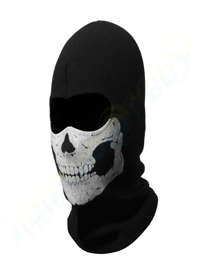 Ankelesz Black Skull Full Face Mask, Halloween Cosplay Outdoor Sport Cycling Skiing Hiking - Image 5