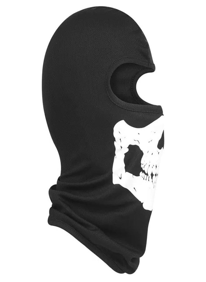 Ankelesz Black Skull Full Face Mask, Halloween Cosplay Outdoor Sport Cycling Skiing Hiking - Image 3