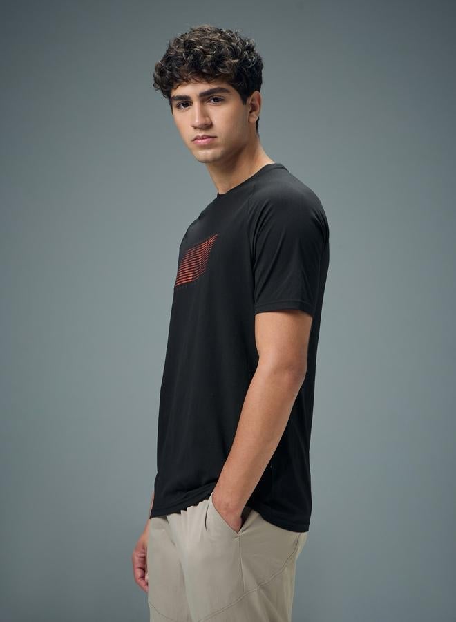 Technosport Men Typography Print Slim Fit T-Shirt - Image 2
