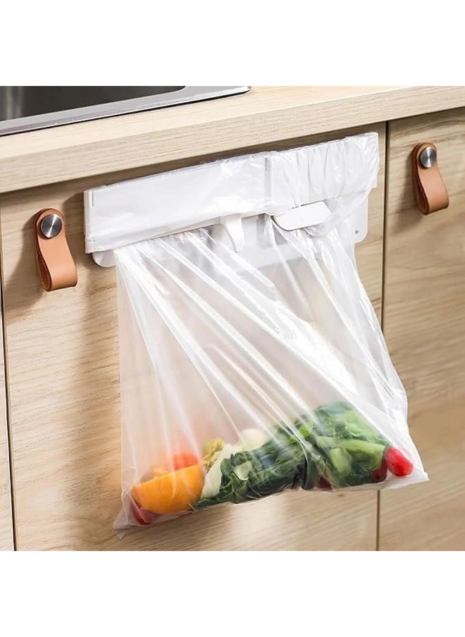 Generic Foldable Hanging Plastic Trash Bag Holder – Space-Saving Garbage Bag Organizer for Kitchen Cabinets & Drawers  - Image 3