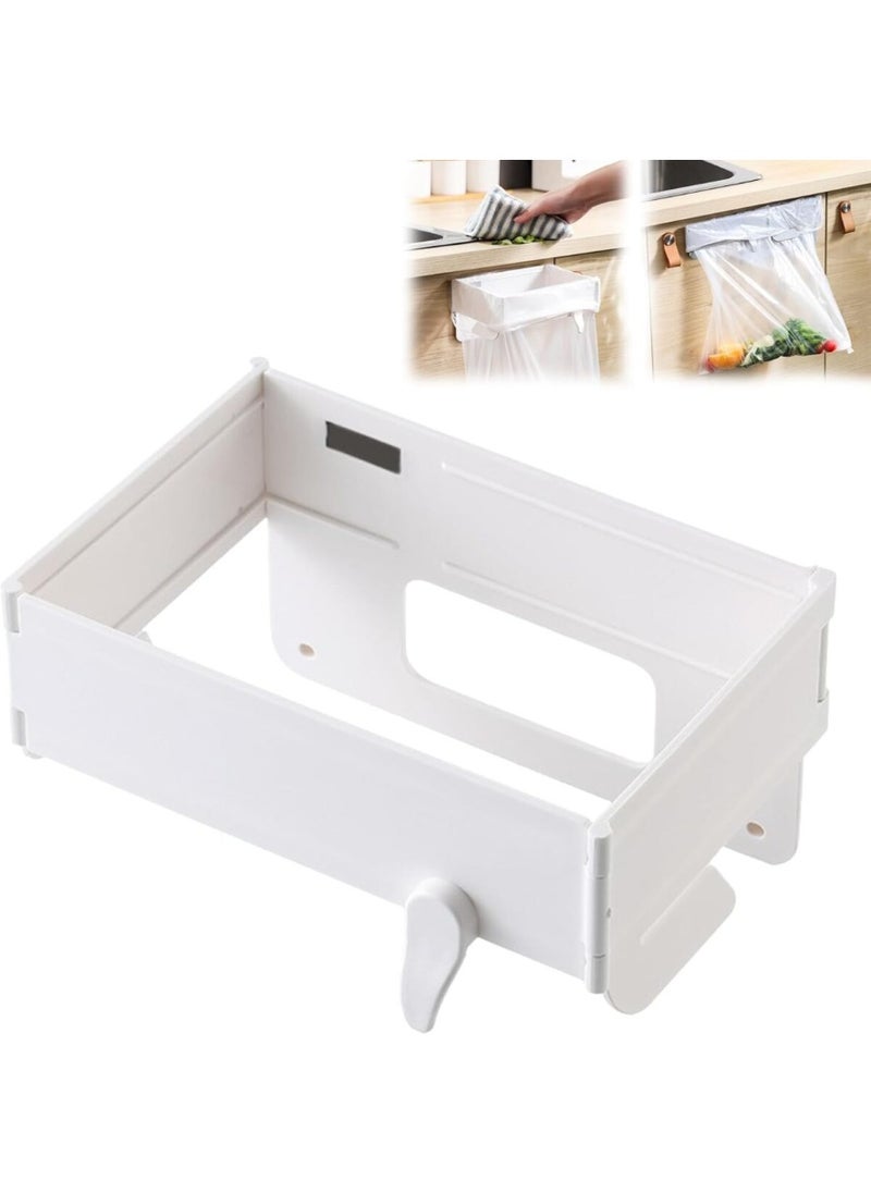 Generic - Foldable Hanging Plastic Trash Bag Holder – Space-Saving Garbage Bag Organizer for Kitchen Cabinets & Drawers - Image 1