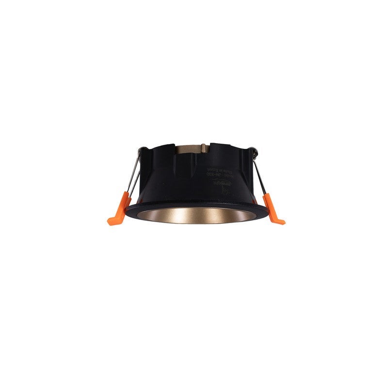 Jana Light Empty round plastic spotlight with a thin lip, black and gold, Jana Light LT-230 quantity 10 - Image 3