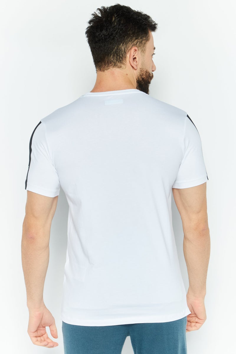 Scuderia Ferrari Men Slim Fit Short Sleeve Outdoor T-Shirt, White Combo - Image 4