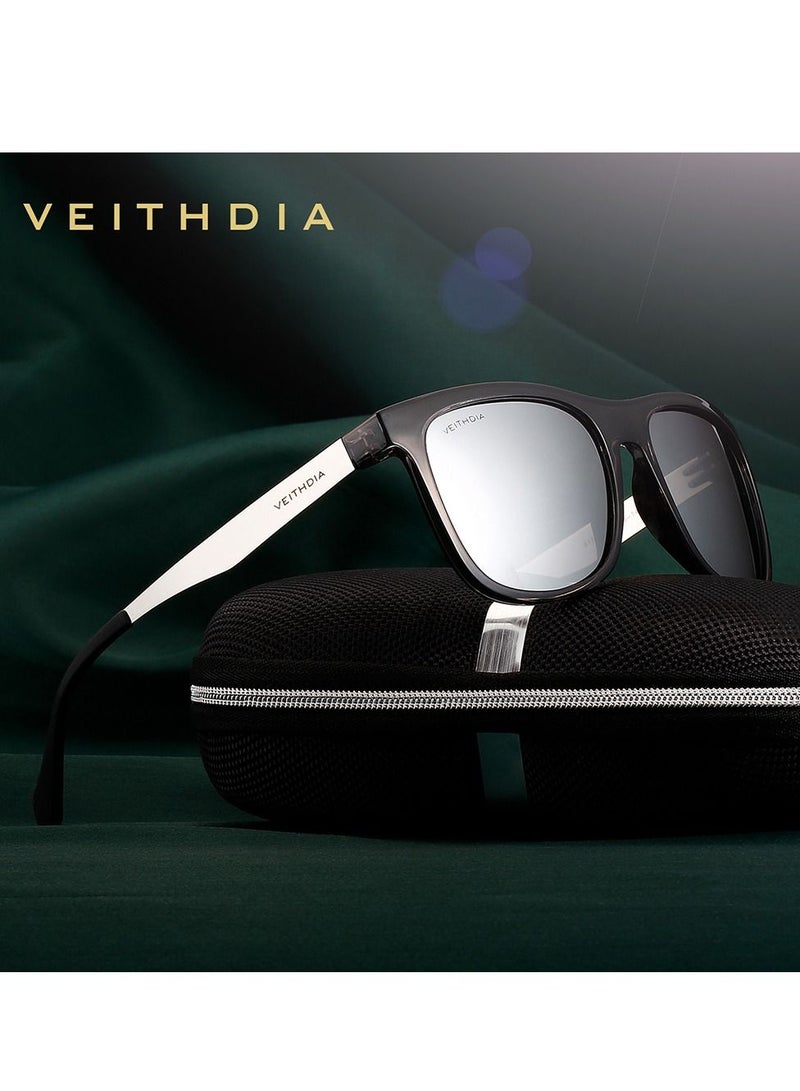 Veithdia Stainless Steel Square Polarized UV Resistant Sunglasses - Image 3