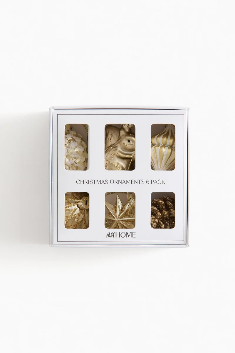 H&M 6-pack Christmas decorations