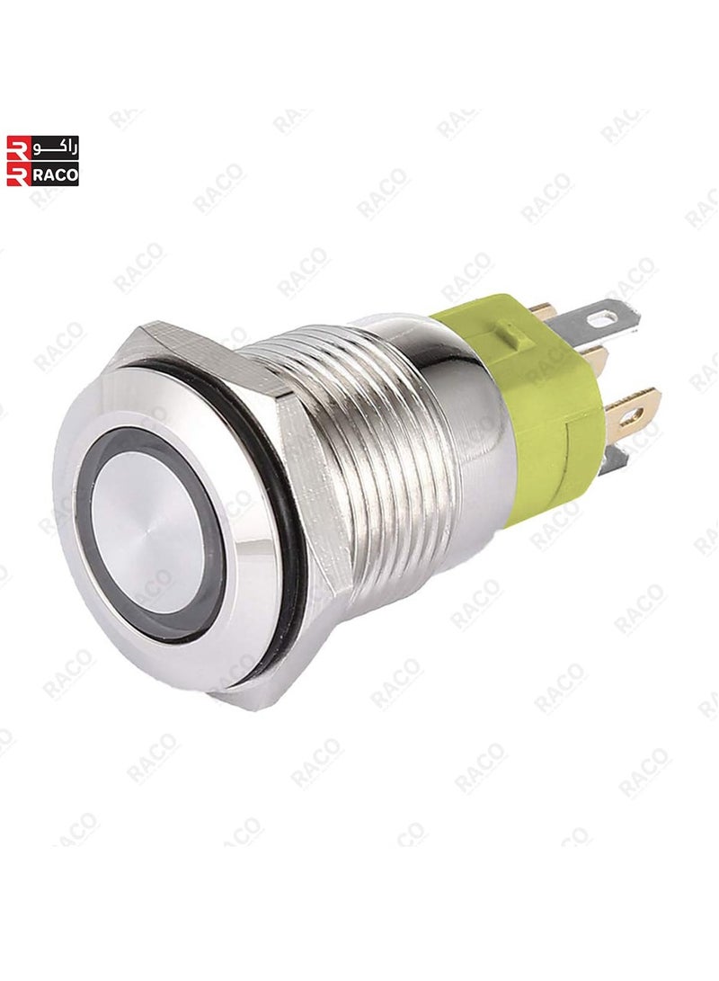 RACO USPRO 16mm Metal Switch Power Start Button Self Latching with LED Ring | Parts & Accessories | Car & Truck Parts | Interior | Switches & Controls - Image 2