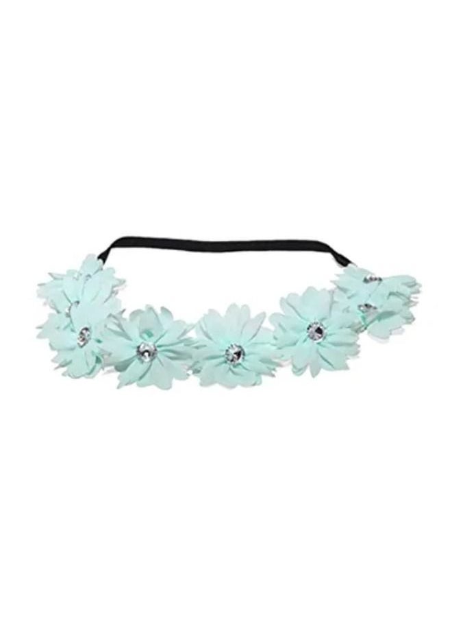 Lux Accessories Flower Crown Headband 