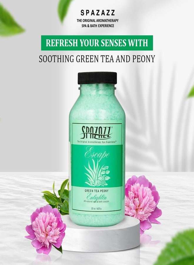 Spazazz SPZ-109 Escape Aromatherapy Crystals Container, 22-Ounce, Green Tea Peony Enlighten - Image 5