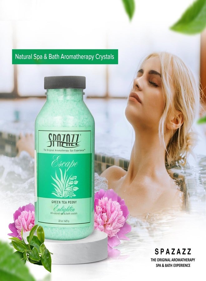 Spazazz SPZ-109 Escape Aromatherapy Crystals Container, 22-Ounce, Green Tea Peony Enlighten - Image 4