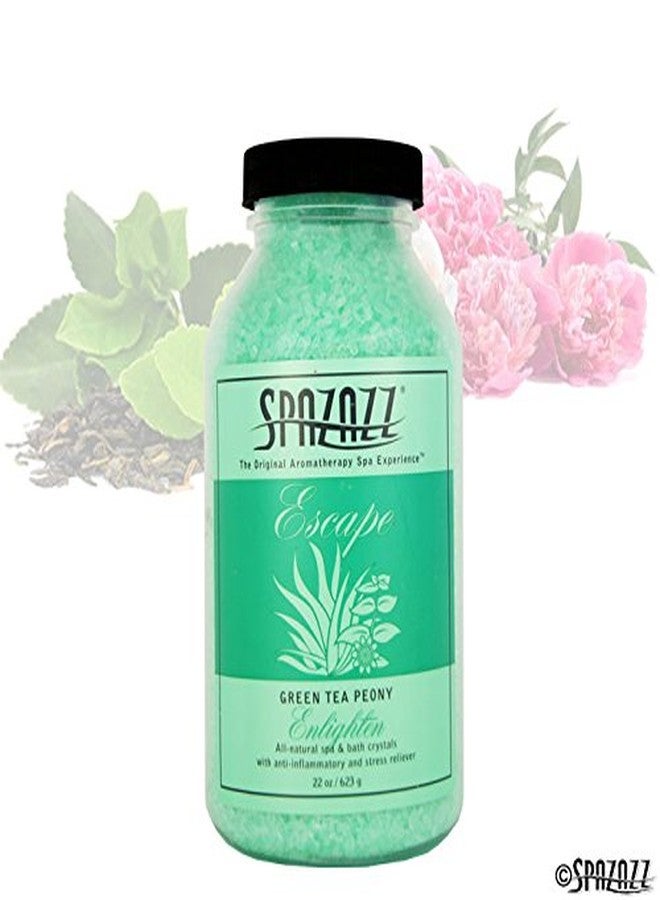 Spazazz SPZ-109 Escape Aromatherapy Crystals Container, 22-Ounce, Green Tea Peony Enlighten - Image 2