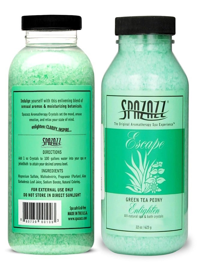 Spazazz SPZ-109 Escape Aromatherapy Crystals Container, 22-Ounce, Green Tea Peony Enlighten - Image 3