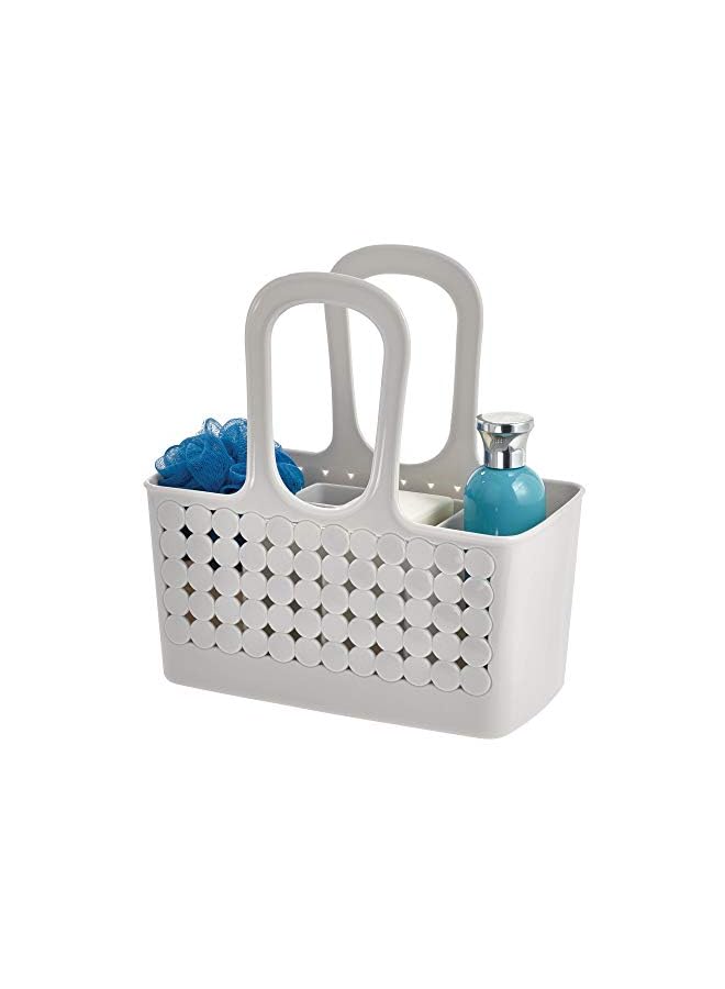 Raxoom Plastic Divided Shower Caddy Tote, College Essential for Dorm Room, Communal and Shared Bathroom The Orbz Collection –, Set of 1, Gray - Image 5