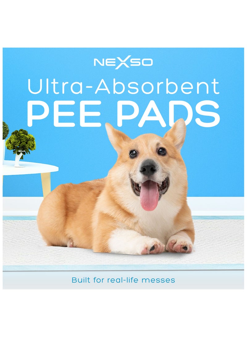 Nexso Pee Pads for Dogs – Super Absorbent Leak-Proof Puppy Training Pads – 7-Layer Protection – Ideal for Puppies, Seniors, and Indoor Pets- 100 pieces - Image 2