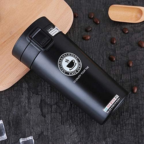 SILENCIO Coffee Mug Stainless Steel Tumbler with SpillProof Flip Lid 16 oz Stainless Steel Double Wall Vacuum Insulated Travel Coffee Mug with Handle Portable Thermal Cup with Leak Proof Lid - Image 1