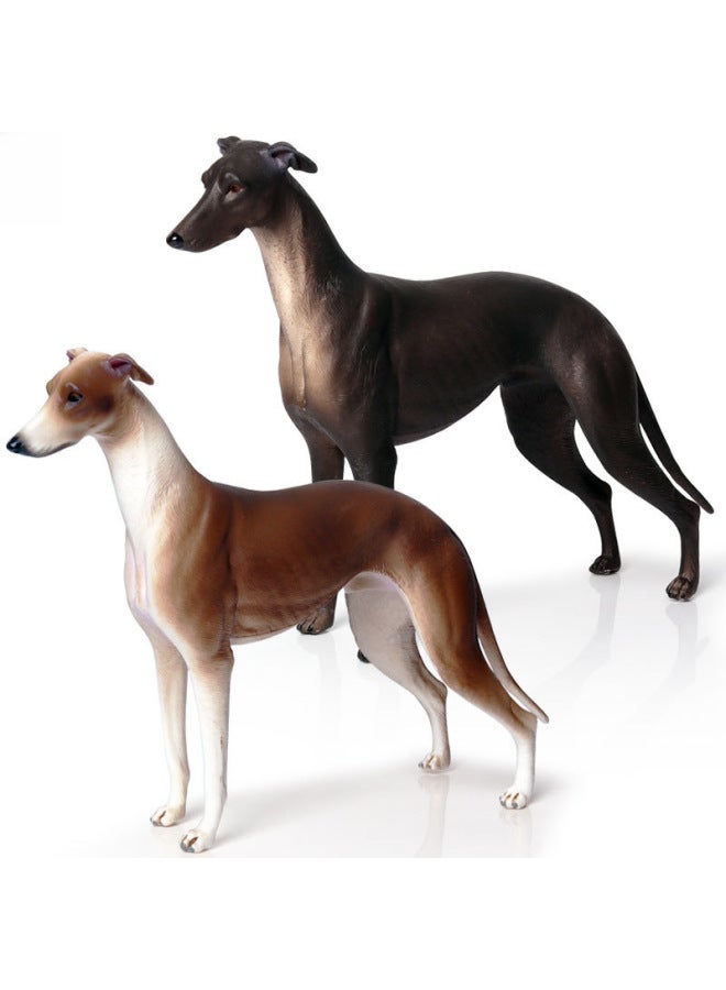 Children's Solid Simulation Wild Animal Model Bulldog Doberman Husky Chai Dog Pet Dog Toy-Color:zjs-155 Australian Shepherd Dog
